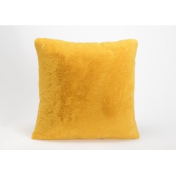 Coussin moutarde luxe 50x50 cm