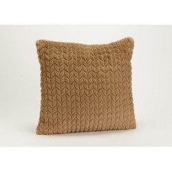 coussin taupe chevron 40x40 cm