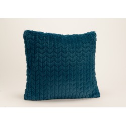 coussin bleu nuit chevron...