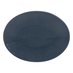 Plat ovale bohémia 41,5cm bleu