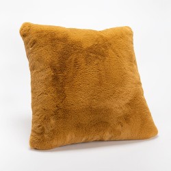 Coussin Luxe camel 50x50 cm