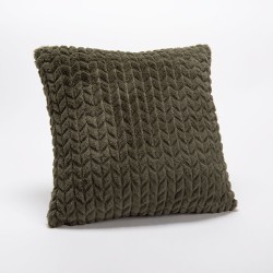 Coussin chevron Kaki 40x40 cm