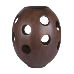 Lampe totem effet bois...
