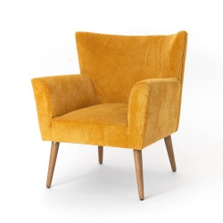 Fauteuil Léon moutarde