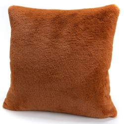 Coussin Luxe marron 50x50