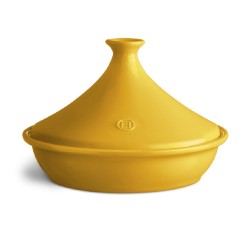 Tajine en céramique jaune...