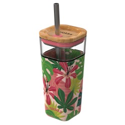 Travel mug Liquid Cube pink...