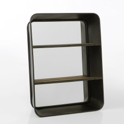 Miroir rectangle étagère 