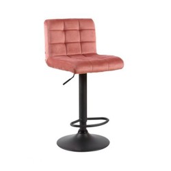 Tabouret dossier pivotant Rose