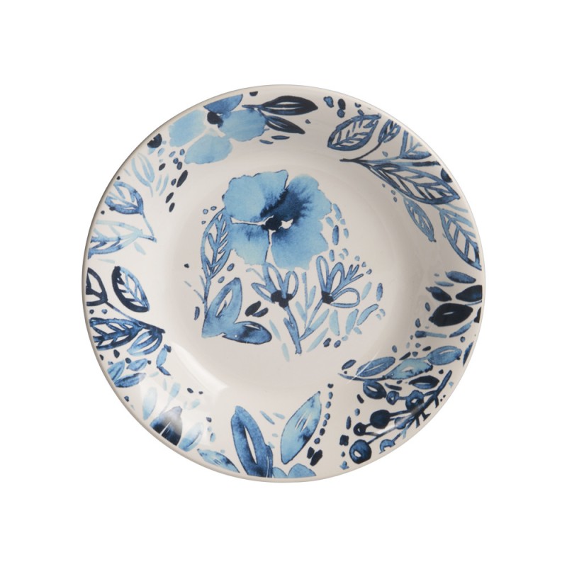 Assiette à dessert Jardin bleu 21,5 cm (lot de 6)