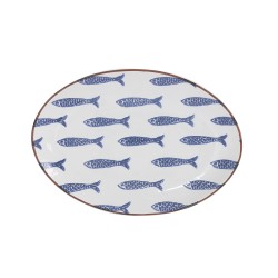 Plat ovale poissons 40 cm