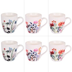 Coffret de 6 tasses Flor 23 cl