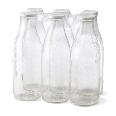 14 Bouteilles En Verre IRIOS 500 Ml Avec Capsules Twist-off Noires - Pour Jus, Smoothies, Conservation - Ouverture 48 Mm