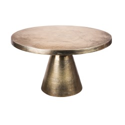 Table ronde chloé or 50x49 cm
