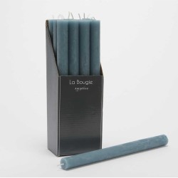 Bougie flambeau 25 cm bleu...