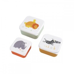 Set de 3 lunch box la savane