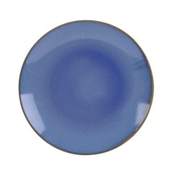 Assiette plate bleu 27.5 cm...