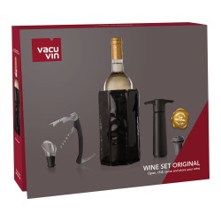 Coffret Set à vin 4 pièces forme bouteille