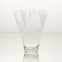 Vase plissé  - hauteur 26 cm