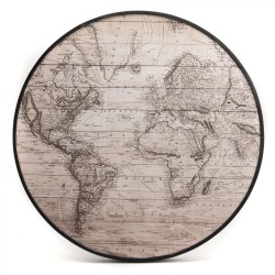 Toile Mappemonde ronde 70cm