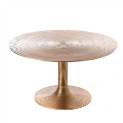 Table basse coupe golden