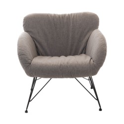 Fauteuil gris clair Océane