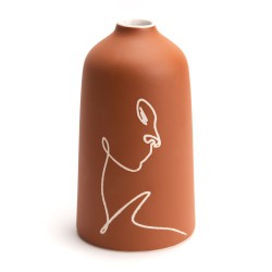 Vase terracotta femme corps