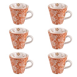 Coffret 6 tasses Aliya 17 cl