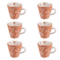 Coffret 6 tasses Aliya 17 cl