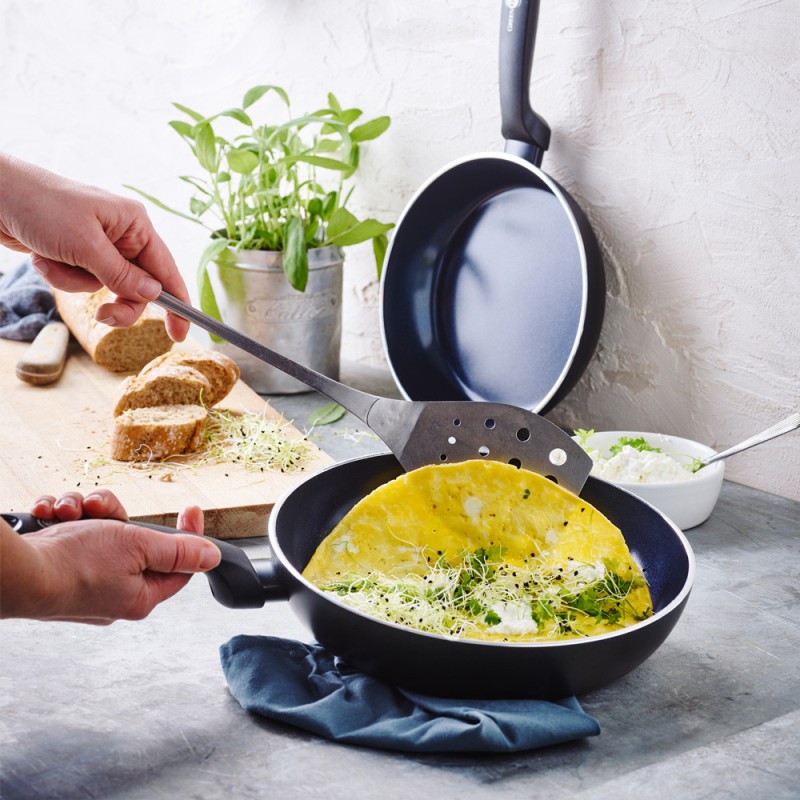 Poêle à Crêpes Céramique 28 Cm Green Pearl - Antiadhésive Sans PFAS, Tous Feux Dont Induction - Poignée Fixe