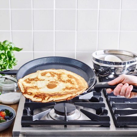 Crêpière Energy 25 cm - Noir Rond Fonte Aluminium Beka 45x25 cm