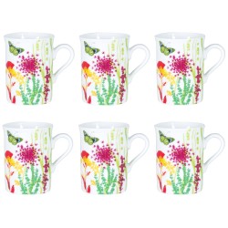 Coffret 6 mugs tutti fiori...