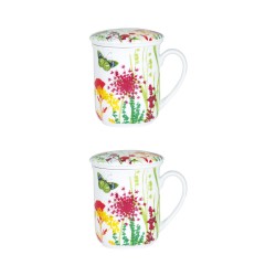 Mug infuseur en verre tisanière rouge 43 cl : Accessoires pour boissons  chaudes BASTIDE DIFFUSION alimentation bio - botanic®