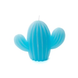 Bougie cactus bleu (lot de 6)