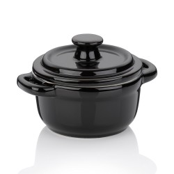 Mini cocotte Malin noir 10 cm