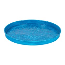 Grand Plateau Rond LOVE, 39cm, bleu marine, Jamida - La Malle à Confettis