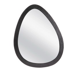 Miroir métal œuf noir 78 x...