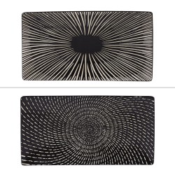 Plat rectangle Volcano noir...
