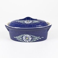 Terrine ovale Alsace 2 l bleu