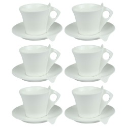 Coffret de 6 tasses et sous...