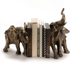 Lot de 2 serre livre éléphant