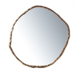 Miroir en aluminium Or 84 cm