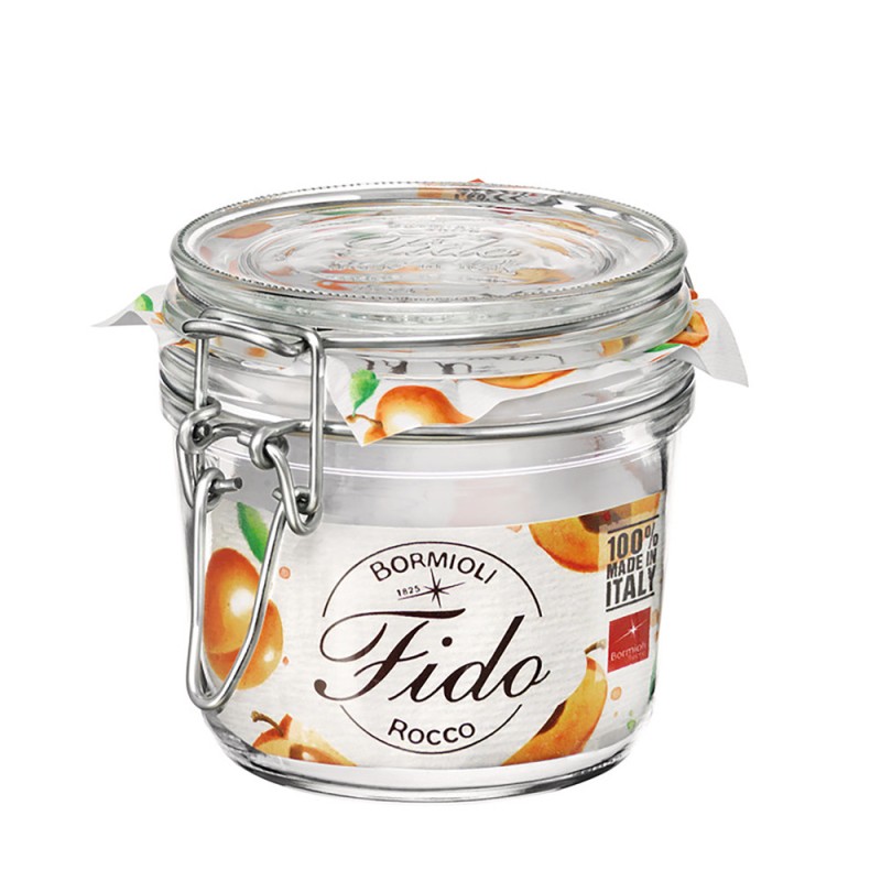 Lot de 6 Bocaux hermétique en Verre, transparent, 750 ml FIDO