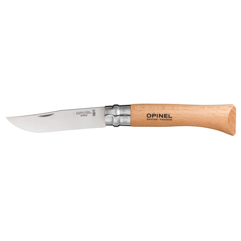 couteau opinel office de cuisine lame inox manche blanc