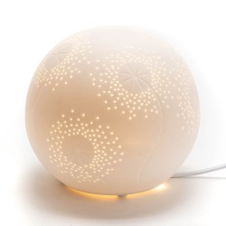 Lampe boule graminées 