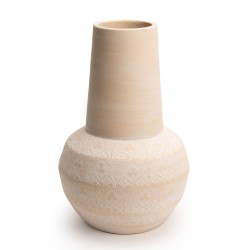 Vase trifoglio 31 cm crème