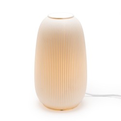 Lampe striée 24 cm