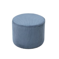 Pouf Velvet bleu canard