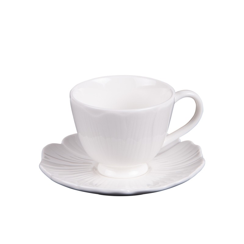 Tasse à café avec sous tasse Ginkgo 10 cl (lot de 6)