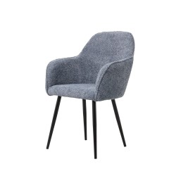 Fauteuil Bouclette bleu canard